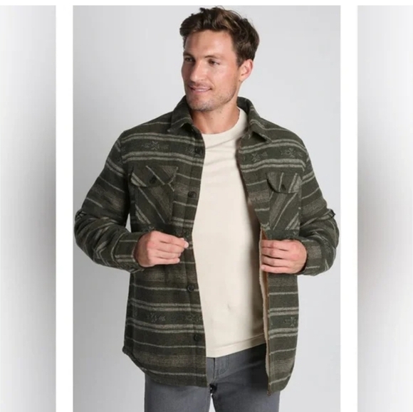 Jachs Quilted sherpa lined wool outerwear jacket, Size large - Picture 1 of 13